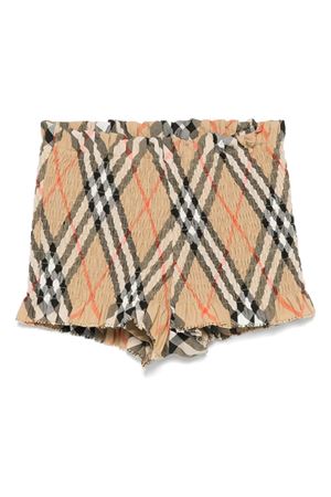 check cotton shorts BURBERRY KIDS | 8100543B9368